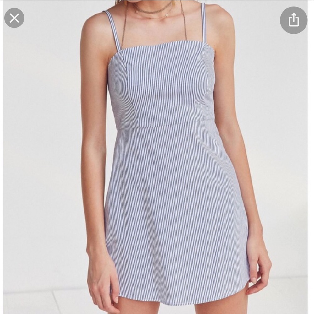 Urban Outfitters Blue striped dress